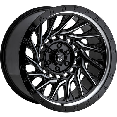 Gear Off-Road Monsoon Black Machined Wheel