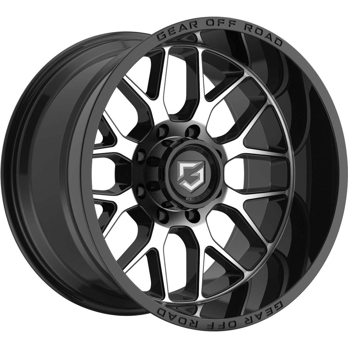 Gear Off-Road Raid Black Machined Wheel