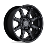 Black Rhino GLAMIS 17x9 0mm Matte Black