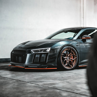 Brixton Forged PF9 on Grey Audi R8 Gen 2