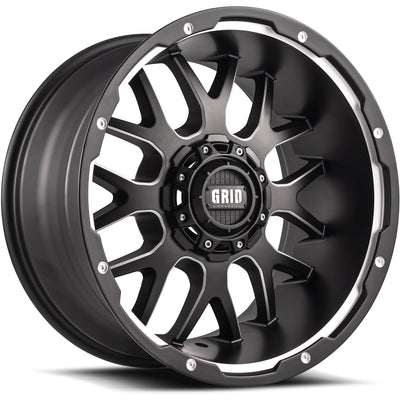 Grid GD02 Black Milled Wheel