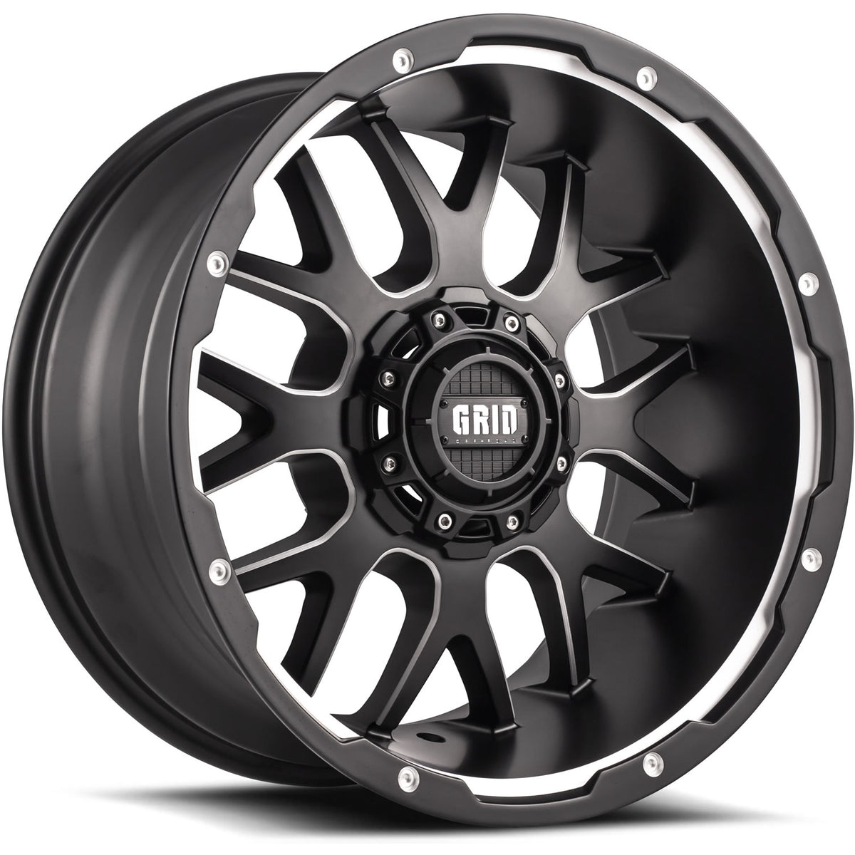 Grid GD02 Black Milled Wheel