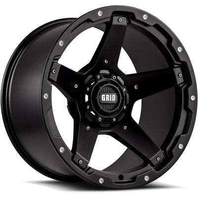 Grid GD04 Matte Black Wheel