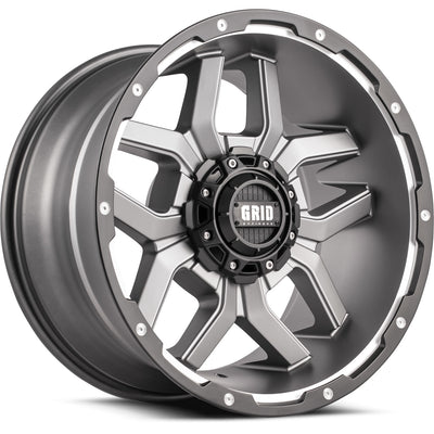 Grid GD07 Gray Black wheel