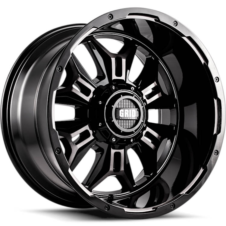 Grid GD11 Black Machined Wheel