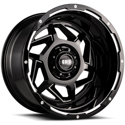Grid GD14 Black Milled Wheel