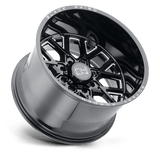 Black Rhino GRIMLOCK 22x11.5 -44mm Gloss Black & Milled