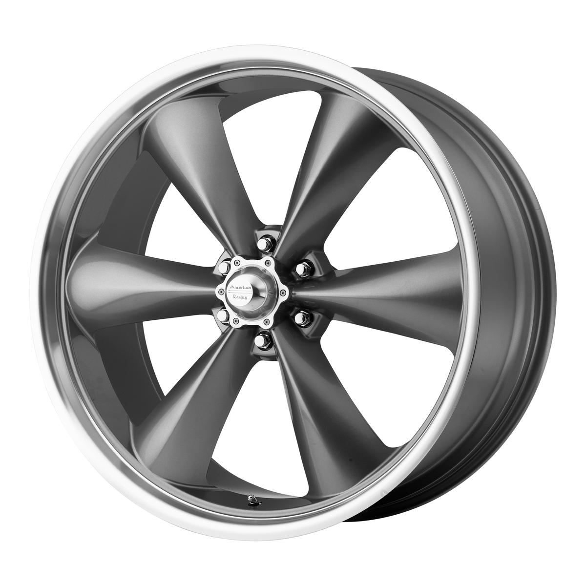 American Racing AR104 TORQ THRUST ST Gray wheel