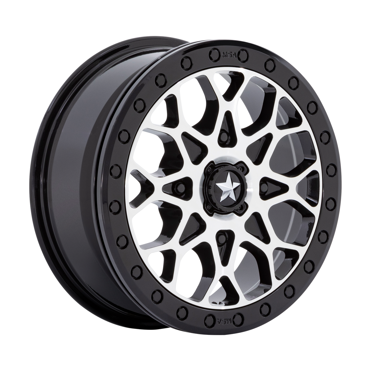 MSA Offroad Wheels M48 PORTAL BEADLOCK Black wheel