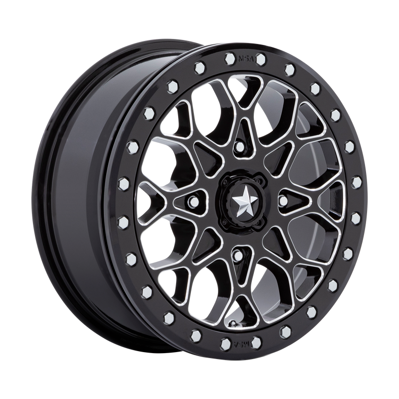 MSA Offroad Wheels M48 PORTAL BEADLOCK Black wheel