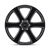 Black Rhino Haka 20x8.5 +30 Gloss Black with Milled Spokes premium Euro wheel