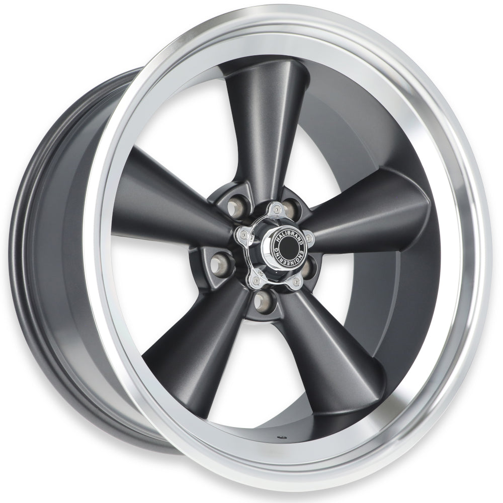 Halibrand 5 Spoke Anthracite Machined Wheel