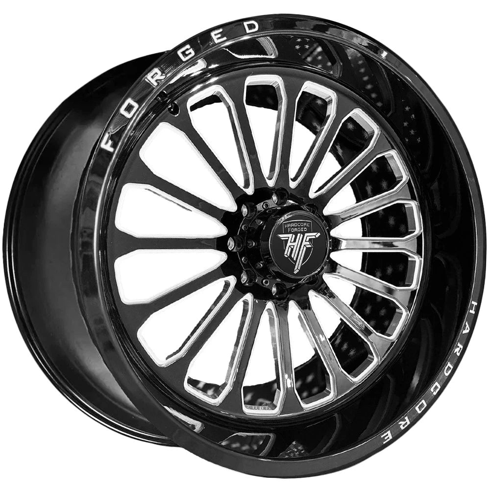 Hardcore Forged Trump Black Milled Wheel