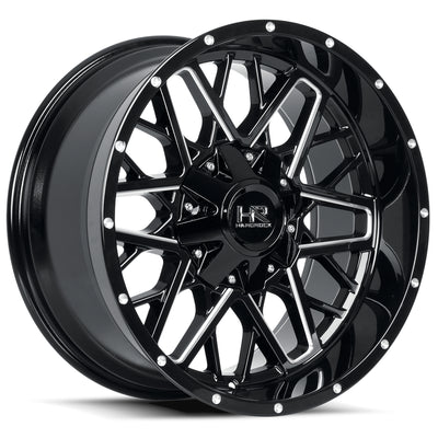 Hardrock Bomber Black Milled Wheel