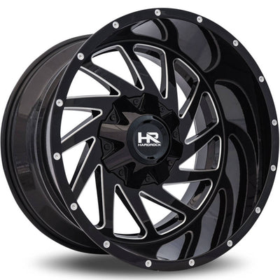 Hardrock Crusher Black Milled Wheel