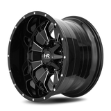 Hardrock Offroad Devastator 20x10 0mm Gloss Black with Milled Spokes