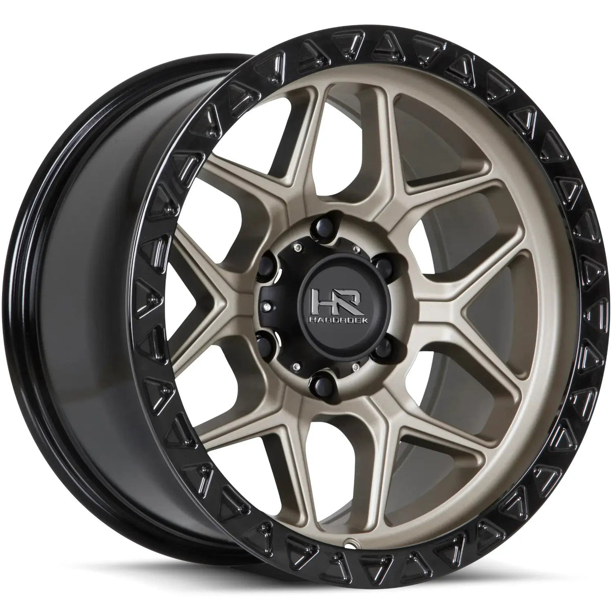 Hardrock Offroad H107 20x10 +1mm Matte Bronze with Black Outer Lip