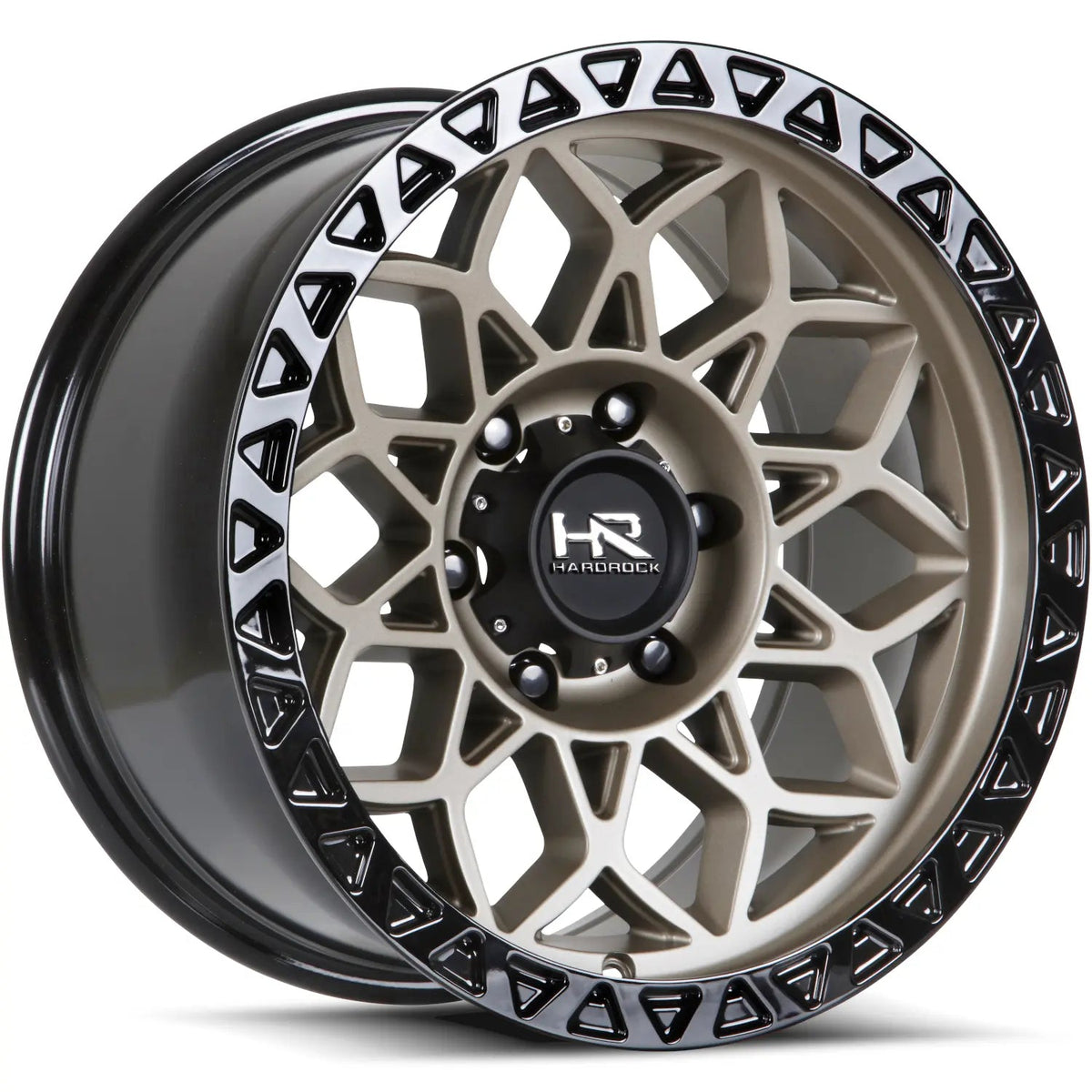 Hardrock Offroad H108 20x10 -19mm Matte Bronze with Black Beadlocks