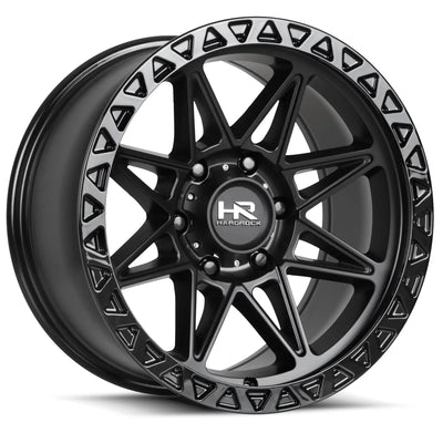 Hardrock Offroad H109 17x9 +1mm Matte Black with Black Beadlocks