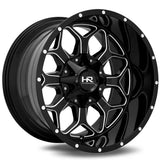 Hardrock Offroad Indestructible 20x10 0mm Gloss Black with Milled Spokes