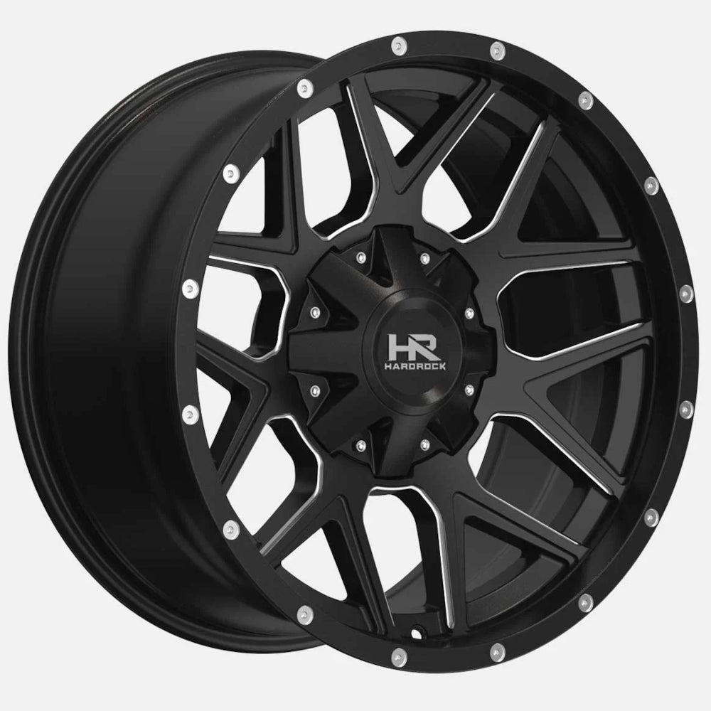 Hardrock Rugged Black Milled Wheel