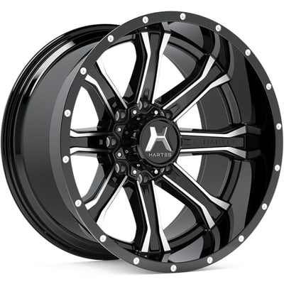 Hartes Metal Offroad Strike Black Machined Wheel