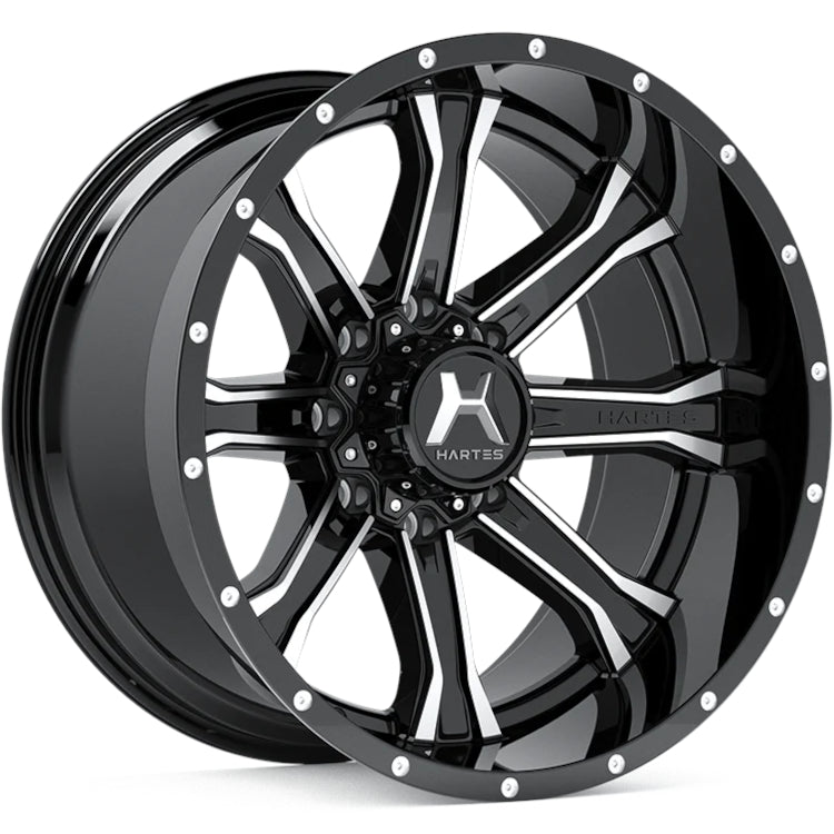 Hartes Metal Offroad Strike Black Machined Wheel