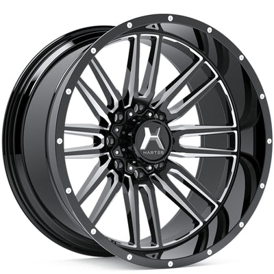 Hartes Metal Offroad Whipsaw Black Milled Wheel