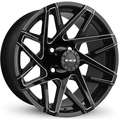 HD Canyon Black Milled Wheel