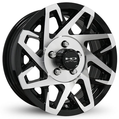 HD Canyon Trailer Black Machined Wheel