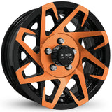 HD Canyon Trailer Black Orange Machined Wheel