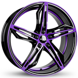 HD Fly-Cutter Black Purple Machined Wheel