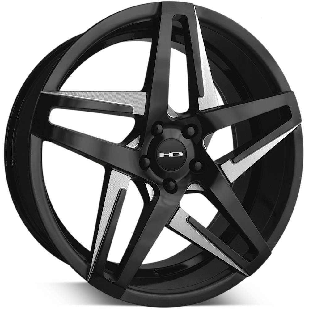 HD Hairpin Black Milled Wheel