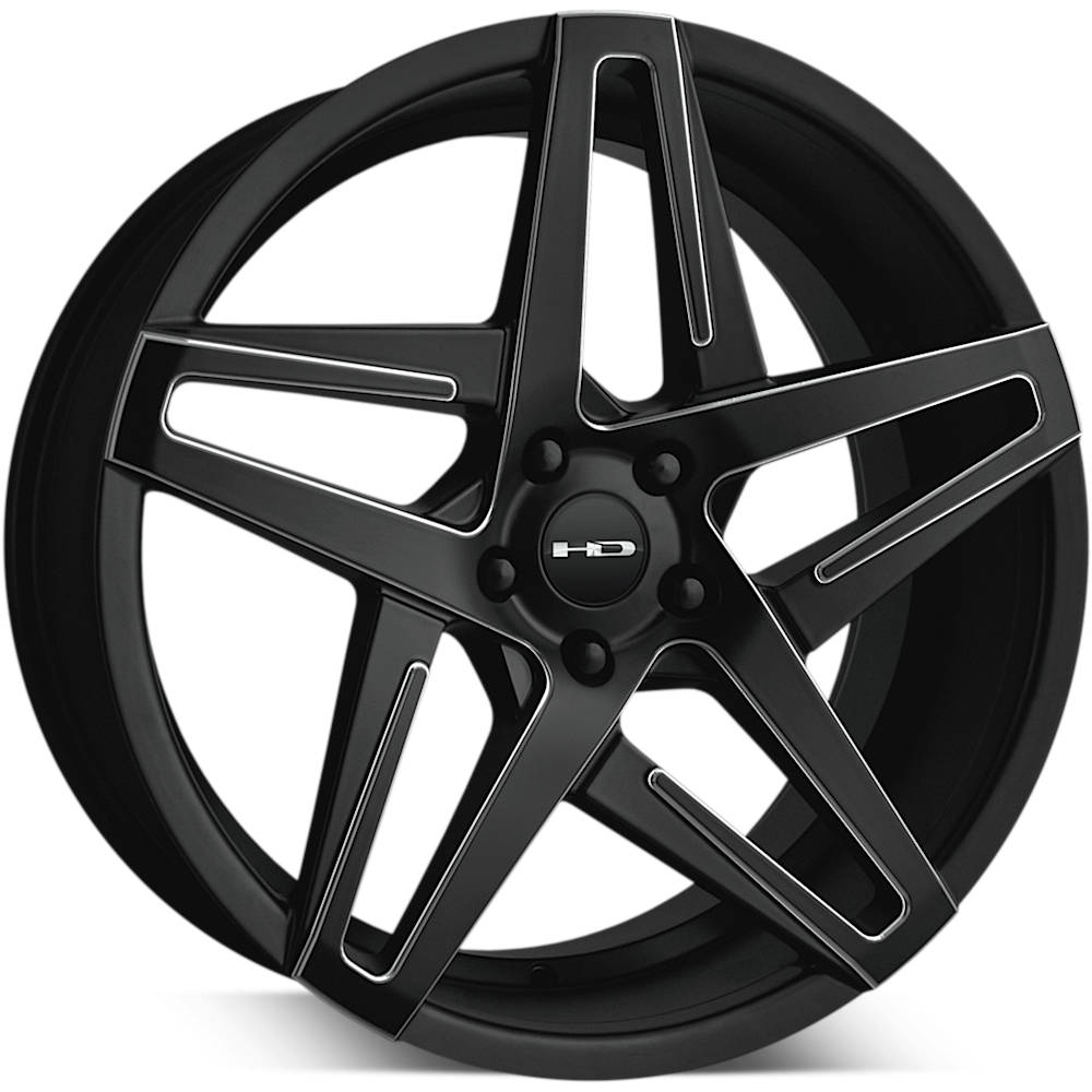 HD Hairpin Black Milled Wheel