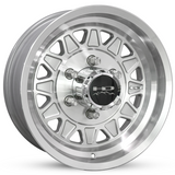HD HDT Trailer Silver Machined Wheel