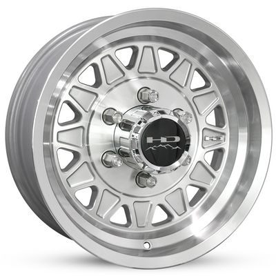 HD HDT Trailer Silver Machined Wheel