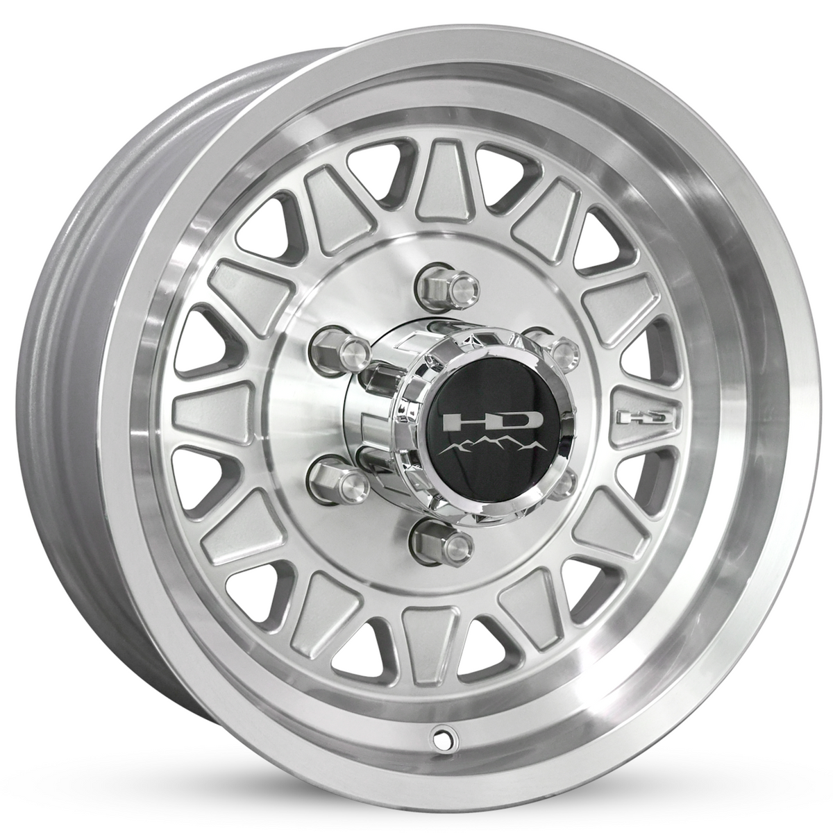 HD HDT Trailer Silver Machined Wheel