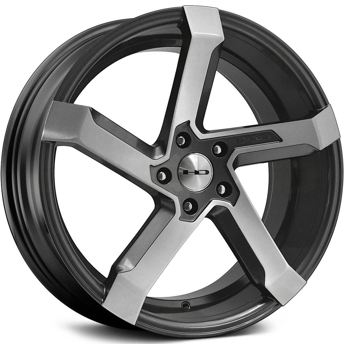 HD Kink Gunmetal Machined Wheel