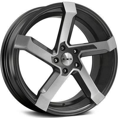 HD Kink Gunmetal Machined Wheel