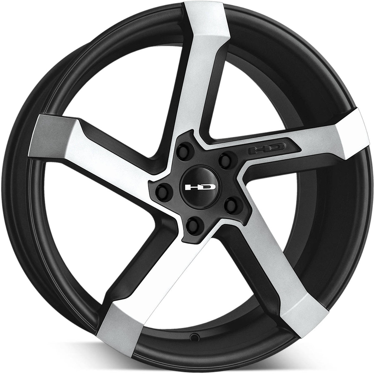 HD Kink Black Machined Wheel