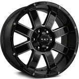 HD Offroad 8-Point Black Milled Wheel