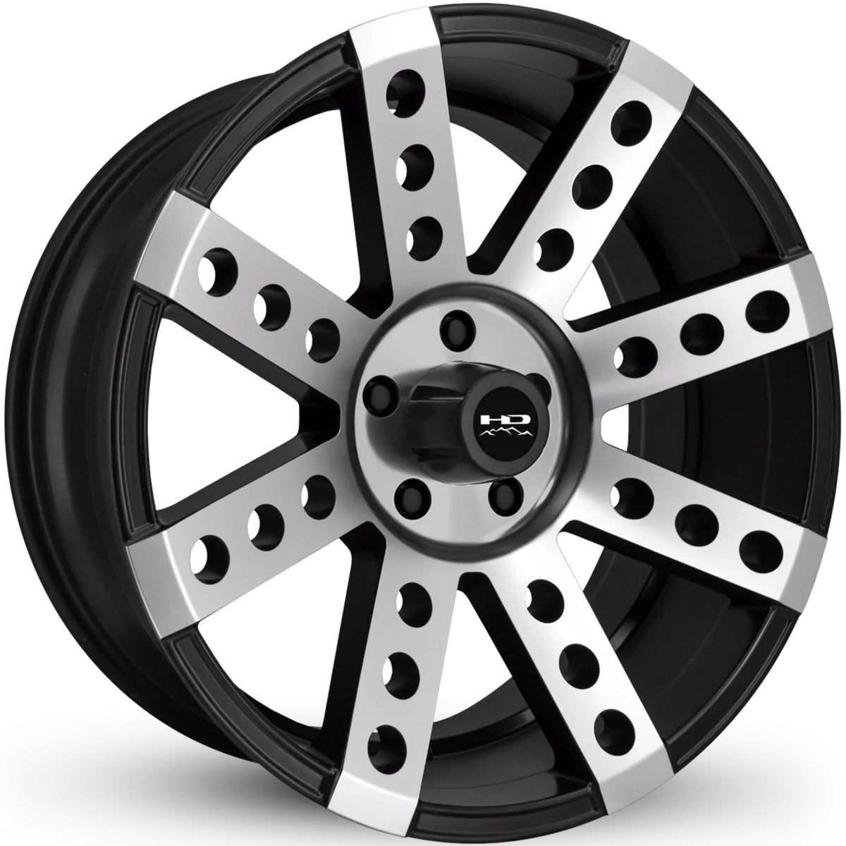 HD Offroad Buckshot Black Machined Wheel