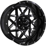 HD Offroad Caliber Black Milled Wheel