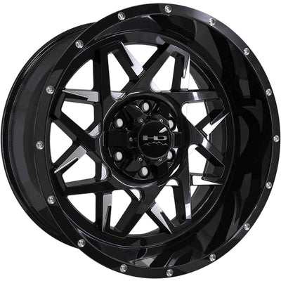 HD Offroad Caliber Black Milled Wheel