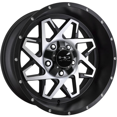 HD Offroad Caliber Black Machined Wheel