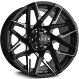 HD Offroad Canyon Black Milled Wheel