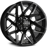HD Offroad Canyon Black Milled Wheel