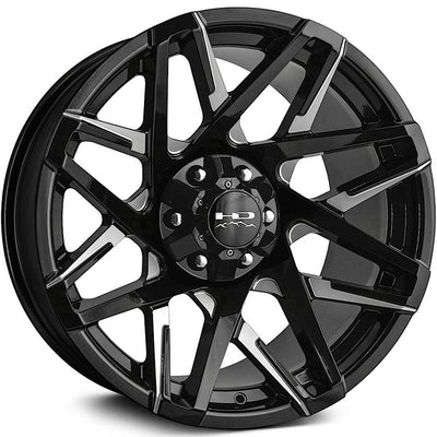 HD Offroad Canyon Black Milled Wheel