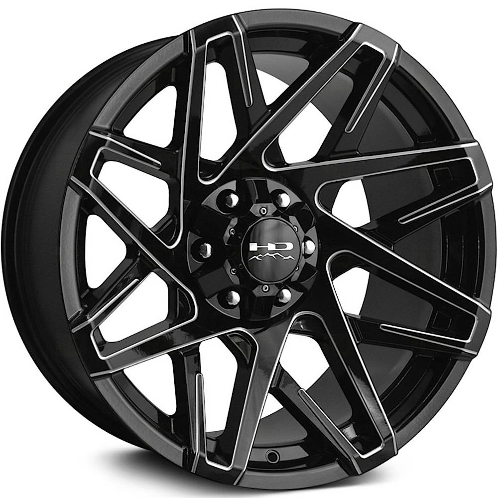 HD Offroad Canyon Black Milled Wheel