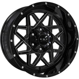 HD Offroad Gridlock Black Milled Wheel